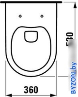 Унитаз Laufen Pro Rimless 8209660000001 (без сиденья) - фото2