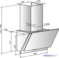 Кухонная вытяжка Elikor Жемчуг 60П-700-Е4Д (перламутровый/белый) - фото2, картинка2 Кухонная вытяжка Elikor Жемчуг 60П-700-Е4Д (перламутровый/белый) - фото2