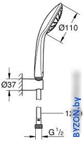 Душевой гарнитур Grohe Euphoria 110 Mono [27354000] - фото2