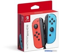 Набор геймпадов Nintendo Joy-Con (неоновый красный/неоновый синий) - фото2
