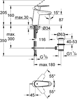 Смеситель Grohe Eurodisc Cosmopolitan [3319020E] - фото2