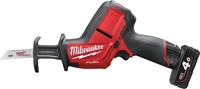 Сабельная пила Milwaukee M12 CHZ-402C FUEL 4933446950 (с 2-мя АКБ, кейс) - фото