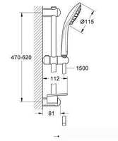 Душевой гарнитур Grohe Euphoria 110 Duo [27242001] - фото2