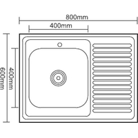 Кухонная мойка Ledeme L98060-L - фото2