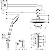 Душевая система Hansgrohe Croma Select E 27294000 - фото2