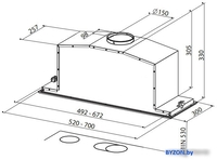 Кухонная вытяжка Faber Inca Lux 2.0 EG8 X/BK A70 [110.0356.558] - фото2