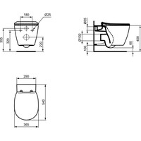 Унитаз Ideal Standard Connect AquaBlade E047901 (без сиденья) - фото2