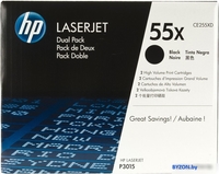 Картридж HP LaserJet 55X (CE255XD) - фото