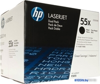Картридж HP LaserJet 55X (CE255XD) - фото2