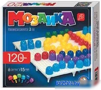 Настольная игра Десятое королевство Детская мозаика пластмассовая 120 элементов [00965] - фото