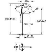 Смеситель Grohe Grandera 23318AL0 (матовый графит) - фото2