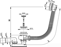 Сифон Alcaplast A55K-80 - фото2