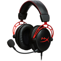 Наушники HyperX Cloud Alpha (черный/красный) - фото, картинка Наушники HyperX Cloud Alpha (черный/красный) - фото