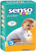 Подгузники Senso Baby Ecoline Midi 3 (44 шт) - фото
