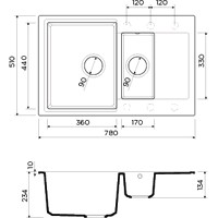 Кухонная мойка Omoikiri Daisen 78-2 BL - фото2