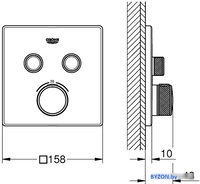 Смеситель Grohe Grohtherm SmartControl 29124000 - фото2