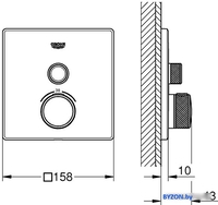 Смеситель Grohe Grohtherm SmartControl 29123000 - фото2