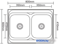 Кухонная мойка Ledeme L98060B-6 - фото2