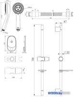 Душевой гарнитур Bravat Eco D152CP-1A-RUS - фото2