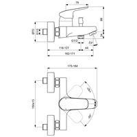 Смеситель Ideal Standard Ceraflex B1721AA - фото2