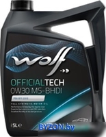 Моторное масло Wolf OfficialTech 0W-30 MS-BHDI 5л - фото