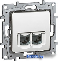 Розетка компьютерная Legrand Etika 6 722 41 (белый) - фото