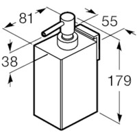 Дозатор для жидкого мыла Roca Rubik A816842001 - фото2