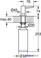 Дозатор для жидкого мыла Grohe Cosmopolitan 40535DC0 (сталь) - фото2