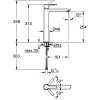 Смеситель Grohe Lineare XL-Size 23405001 - фото2