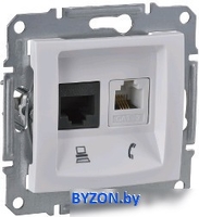 Розетка телефонная Schneider Electric Sedna SDN5100121 - фото