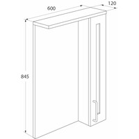 IDDIS Шкаф с зеркалом Sena 60 SEN6000i99 - фото2