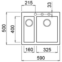 Кухонная мойка Elleci Quadra 150 Kera K96 - фото2