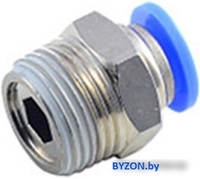 RockForce Фитинг для пласт. трубок 4 мм с нар. резьбой 1/4 RF-SPC04-02 - фото