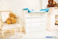 Детский комод Polini Kids Simple 1580 (белый) - фото2