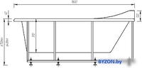 Ванна Aquatek Европа 180x80 L - фото2