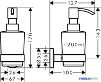 Дозатор для жидкого мыла Hansgrohe Logis Universal 41714000 - фото2