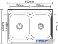 Кухонная мойка Ledeme L98060B - фото2