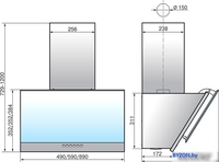 Кухонная вытяжка Elikor Рубин S4 90П-700-Э4Д (антрацит/черное стекло) - фото2, картинка2 Кухонная вытяжка Elikor Рубин S4 90П-700-Э4Д (антрацит/черное стекло) - фото2