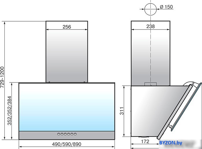 Кухонная вытяжка Elikor Рубин S4 90П-700-Э4Д (антрацит/черное стекло) Кухонная вытяжка Elikor Рубин S4 90П-700-Э4Д (антрацит/черное стекло)