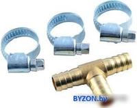 RockForce T-образный разветвитель елочка 8 мм + хомуты RF-E102-6/2 - фото