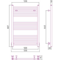 Полотенцесушитель Сунержа Модус 800x500 00-0250-8050 - фото2