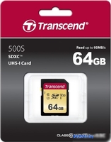 Карта памяти Transcend SDXC 500S 64GB - фото2