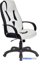 Кресло Бюрократ VIKING-8/WH+BLACK (белый/черный) - фото