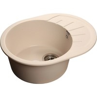 Кухонная мойка GranFest Rondo GF-R580L (белый) - фото