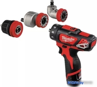 Дрель-шуруповерт Milwaukee M12 BDDXKIT-202C 4933447836 (с 2-мя АКБ, кейс) - фото