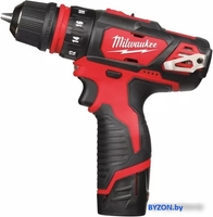 Дрель-шуруповерт Milwaukee M12 BDDXKIT-202C 4933447836 (с 2-мя АКБ, кейс) - фото2