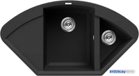 Кухонная мойка Elleci Easy Corner Full Black 40 - фото