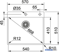 Кухонная мойка Franke Box BXX 210-54 TL 127.0369.295 - фото2