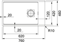Кухонная мойка Franke Kanon KNG 110-62 125.0528.618 (кофе) - фото2