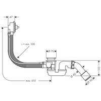 Сифон Hansgrohe Flexaplus 58140180 - фото2